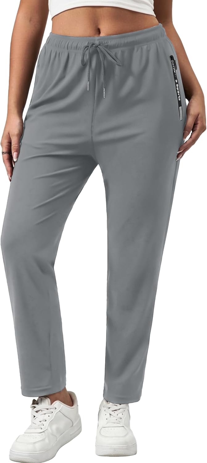 Women's Hiking Travel Pants Stretchy Elastic Waist Drawstring Active Pants for Women, M-XXL - Image 3