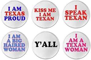 A&T Designs Set of 6 Texan Woman Themed 3
