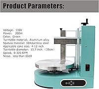 Vista 3 de Máquina de untado de recubrimiento para esparcir crema para tartas, máquina de recubrimiento para decoración de pasteles, crema para tartas
