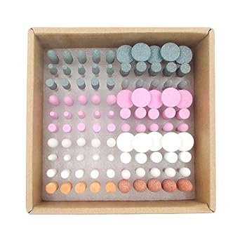 100 Pcs 3/32 Shank Aluminum Oxide Grinding Stone Sets