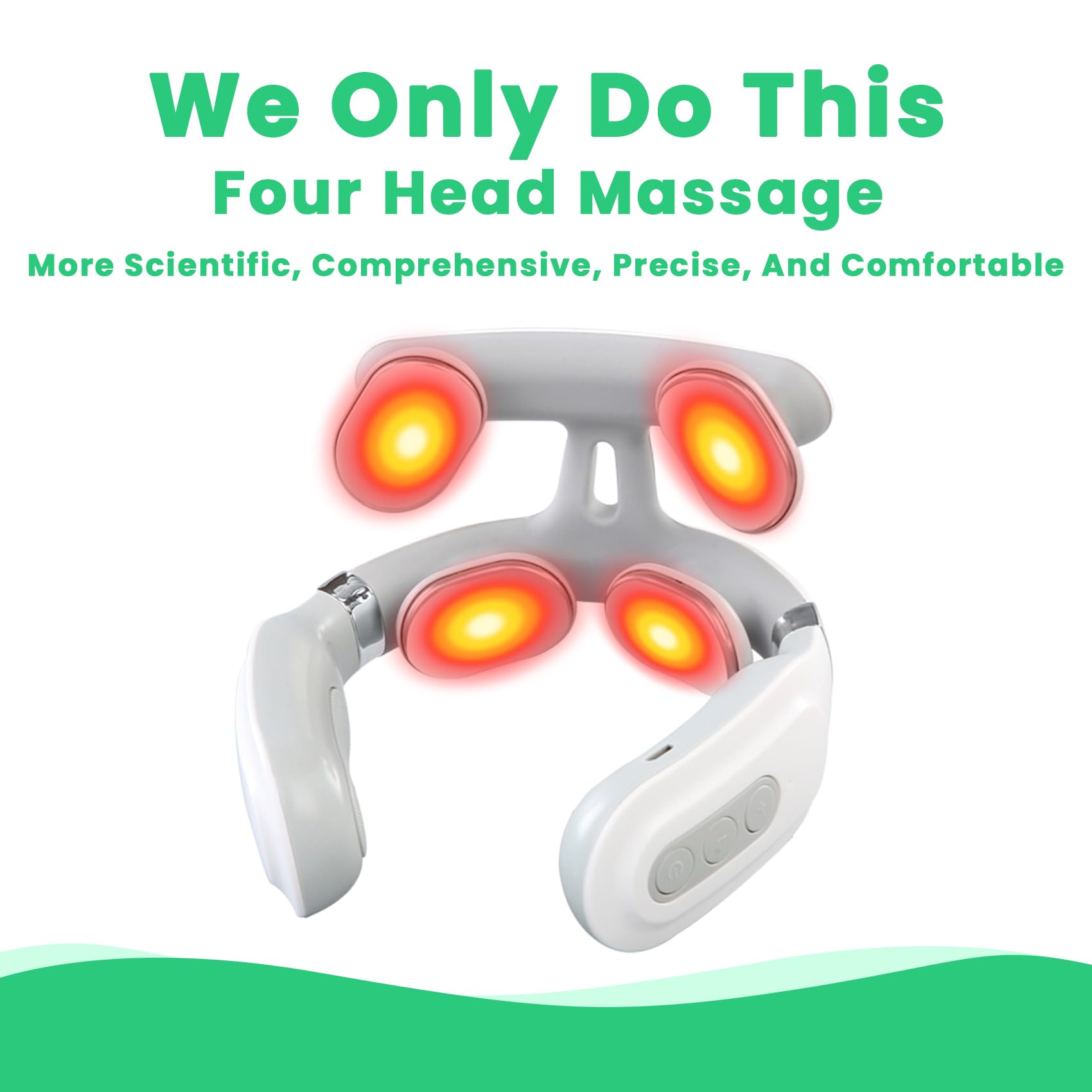 NeuroNeck Pro – Nuovo Dispositivo di Termoterapia 2026, Massaggiatore Cervicale Neuro Neck Pro, Massaggiatore Elettrico Riscaldato Portatile, 6 Modalità e 14 Livelli di Intensità (1Pc)