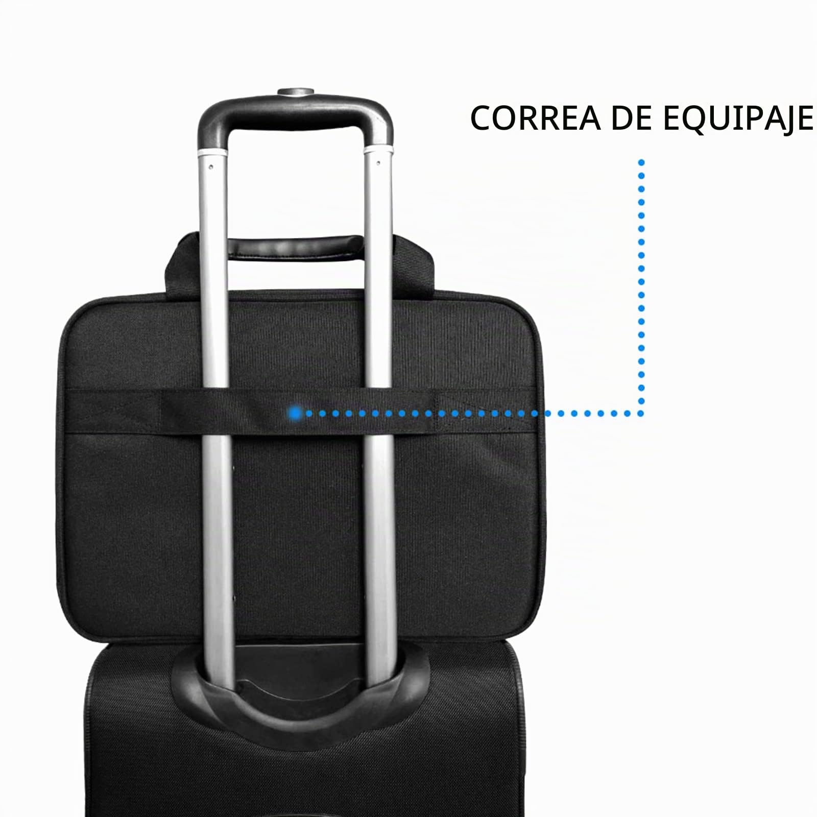KROSER Bandolera para Portátil 15,6" Maletín Bolso de Mensajero Hidrófugo Caja de Ordenador Maletín Durable Funda para Tableta con Bolsillos RFID para Negocios/Universidad/Mujeres/Hombres