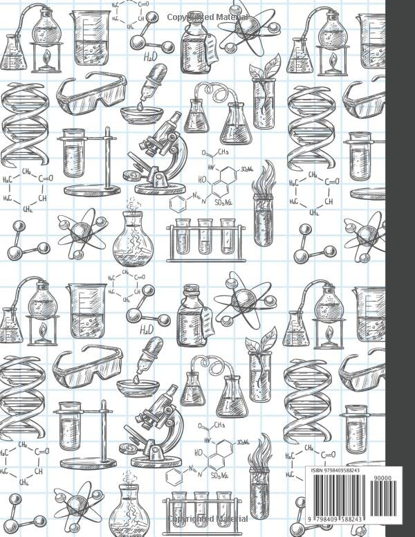 Miniatura 2 de student lab notebook chemistry,Quadrille Ruled, 5 Squares per Inch,experiment notebook,laboratory notebook graph paper,Science Student Research ...