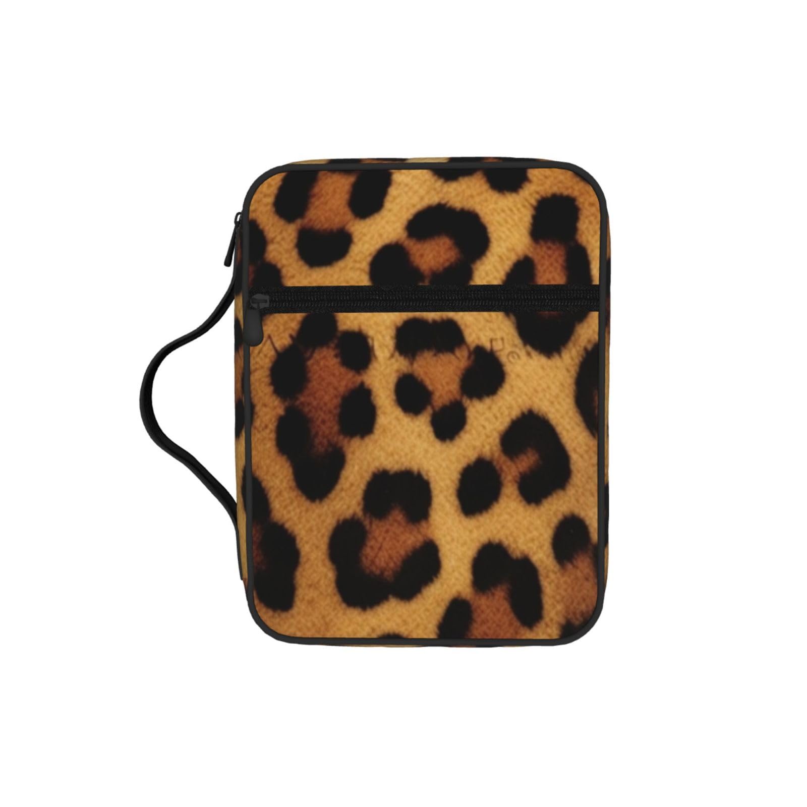 Leopard Skin Bible Cover Case Waterproof Bible Bag With Handle Organizer Storage Book Cover For Bible Study