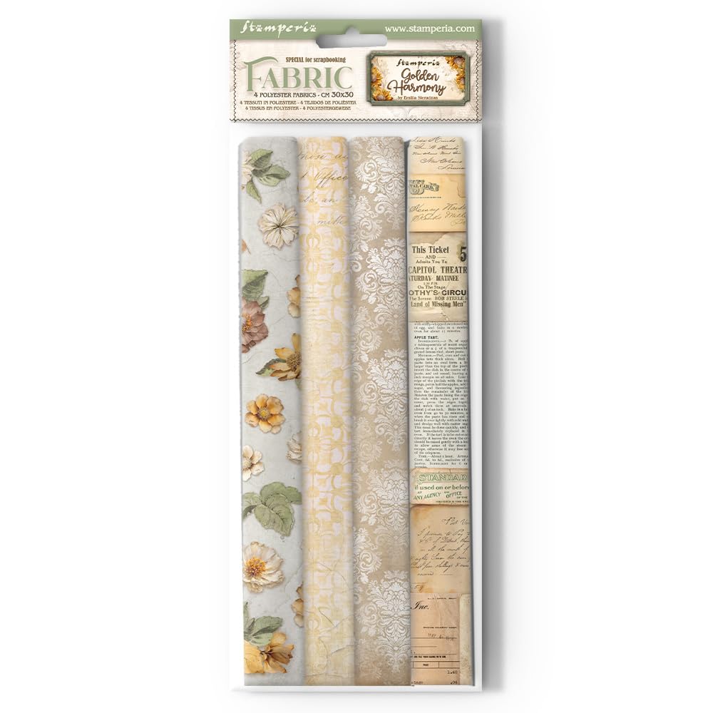 Stamperia SBPLT34 Sheets Fabric, Multicoloured, 30 x 30 x 0.2 cm — image 1