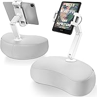 Vista 1 de AboveTEK Soporte de almohada para tableta para cama, manos libres, ajustable en 360°, soporte de almohada para iPad para lectura de regazo con puf