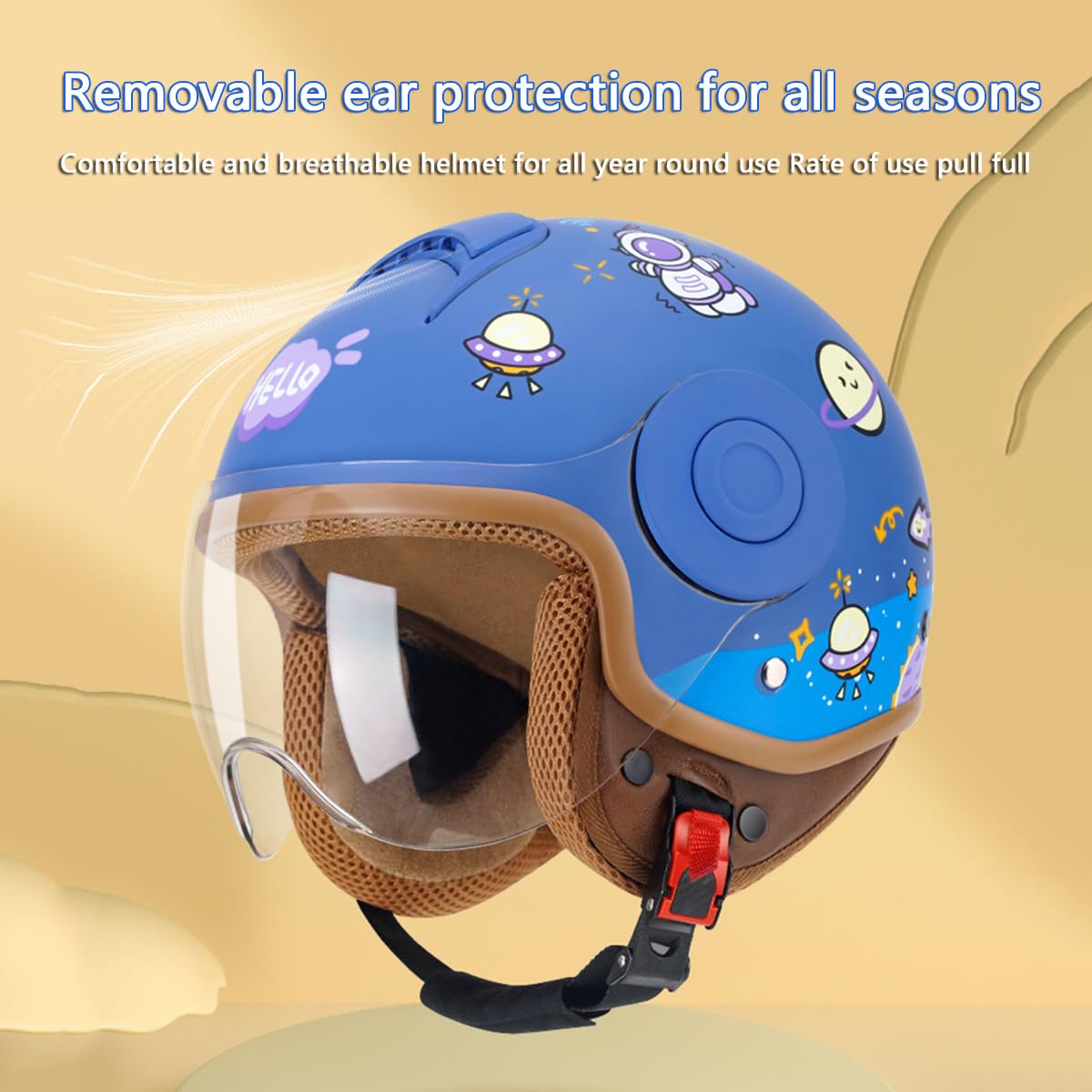 Go Kart Adult DOT Approved Helmet For 2-16 Years Old, Cute Open