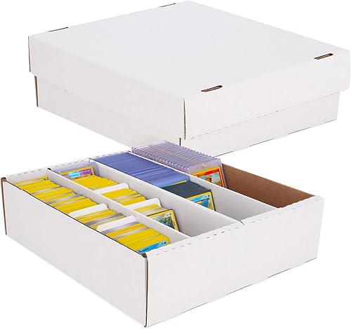 BCW Monster Box - Caja de almacenamiento de tarjetas coleccionables de 2 unidades | Capacidad para 3200 tarjetas | Almacenamiento de tarjetas