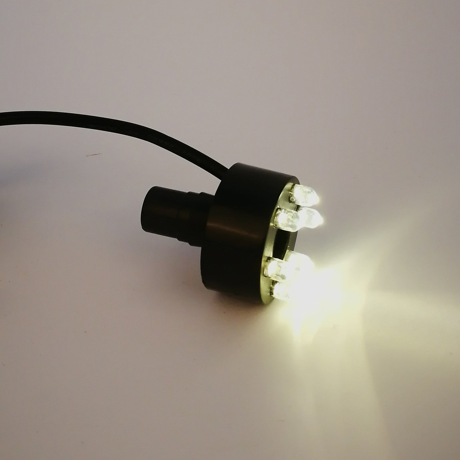 Köhko 3er-Set LED-Ring-Beleuchtung inkl. 2 Meter Anschlusskabel für Quellsteinbrunnen 29002-3er Warmweiß