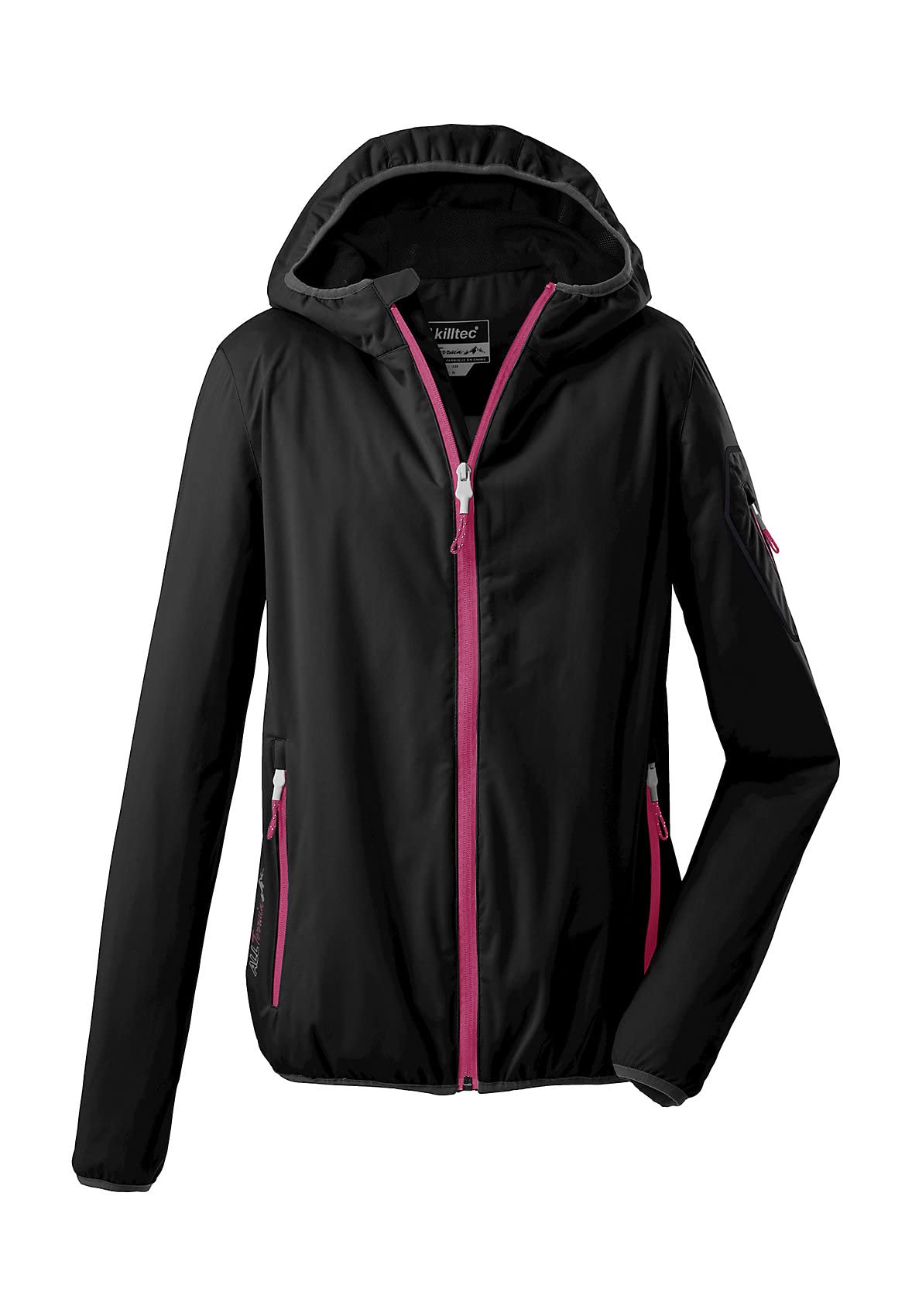 Killtec Kurtka softshell/kurtka przejściowa z kapturem, możliwość spakowania Kobiety Trin Wmn Kurtka Softshellowa