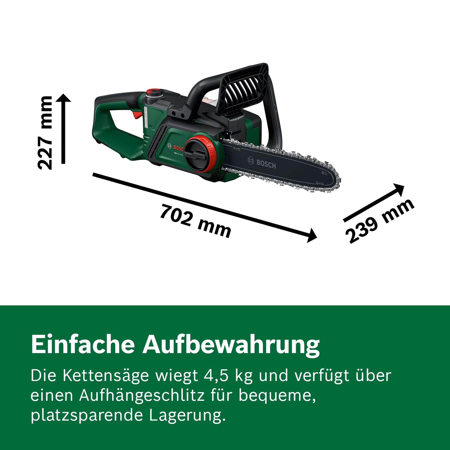 Bosch Akku-Kettensäge PKE18V-30-28 (ohne Akku/Ladegerät)