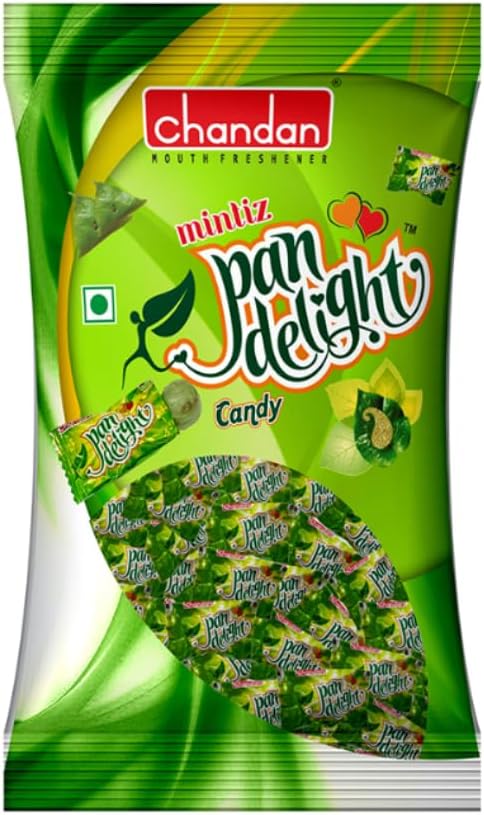 Chandan Mouth Freshener Mintiz Pan Delight | Maghai Pan Flavoured Candy, 5.47 oz / 155 g (Pack of 4)