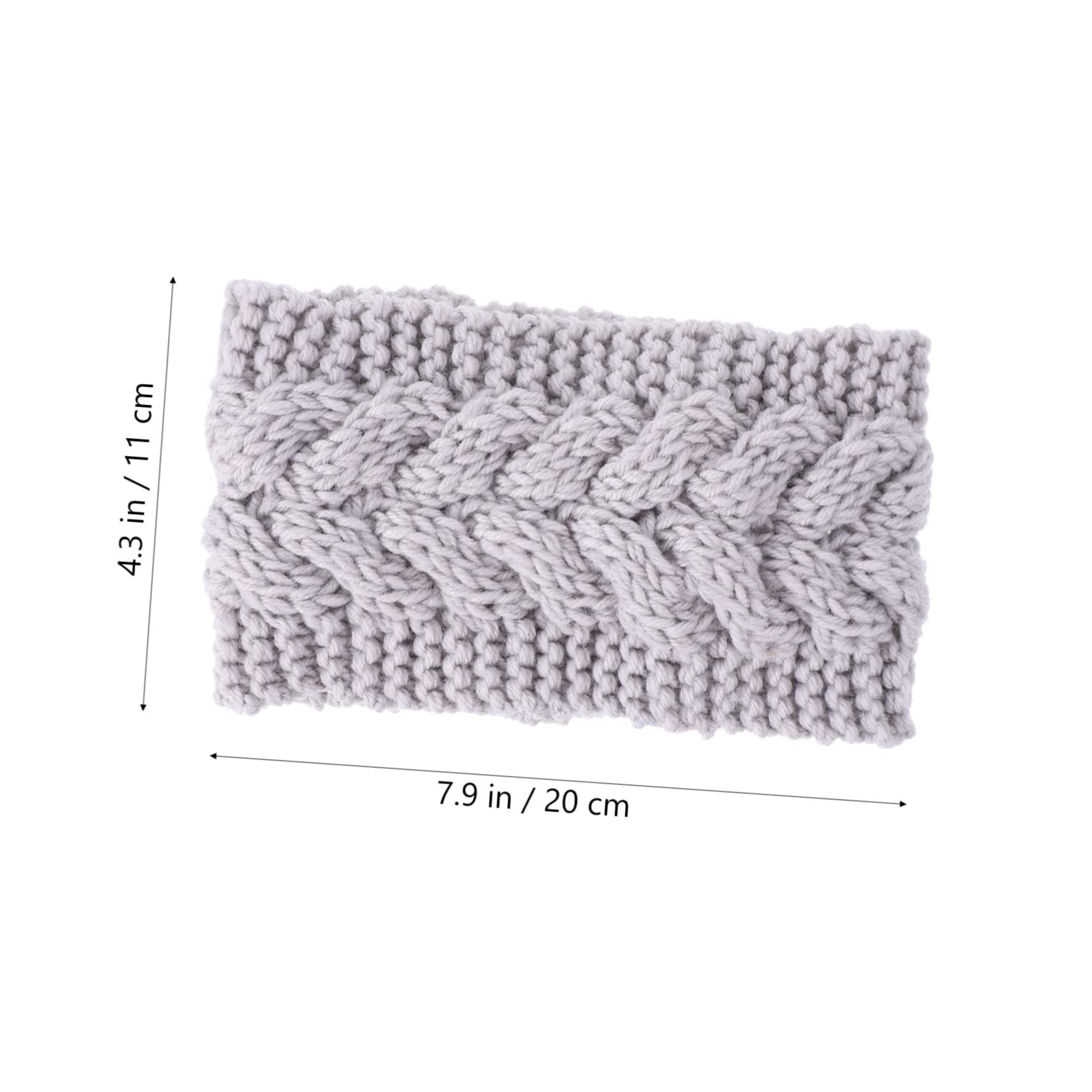 TINEASUR 5pcs Knitted Warm Headbands Women Ear Protection Hair Band Elastic Turban for Outdoor Activities