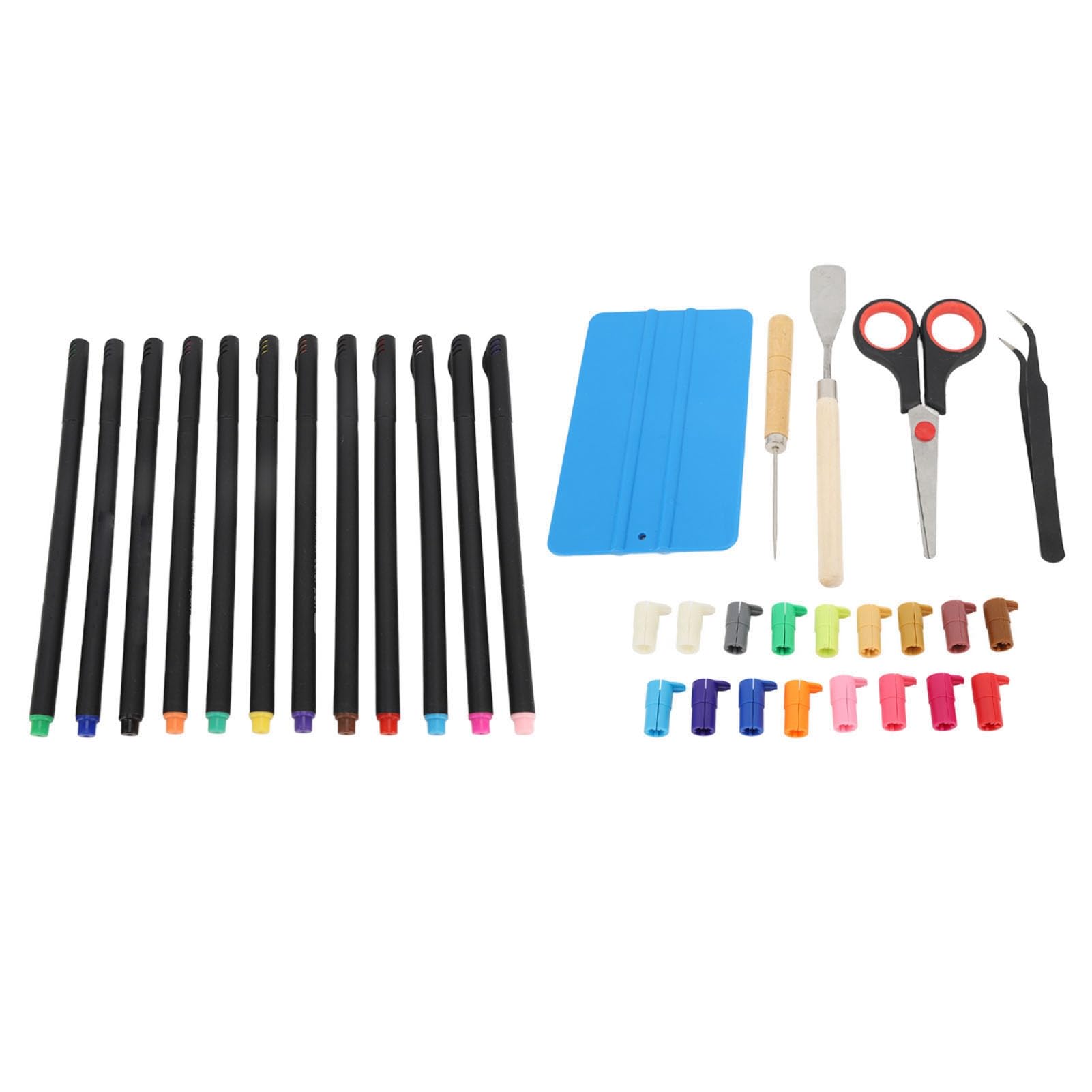 BORDSTRACT Kit de corte, herramientas de artesanía de madera sintética con asas portátiles para pegar pegatinas de pared, manualidades de papel