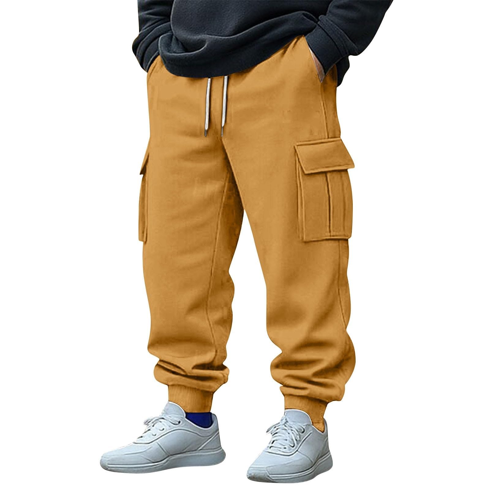 Mens Dress Pants Relaxed Fit Straight Leg Casual Fall Summer Lightweight Business Trousers