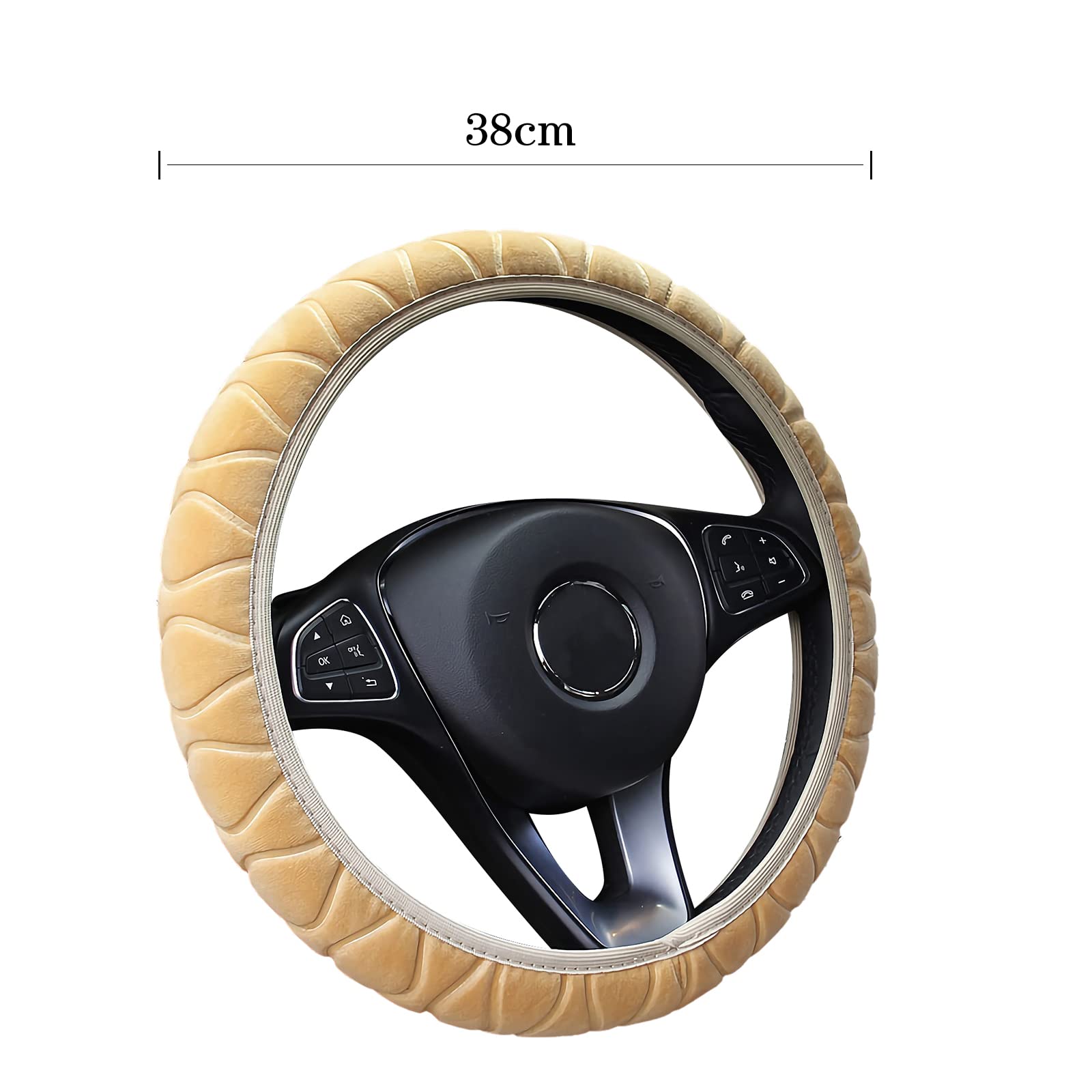 JNNJ Steering Wheel Cover, Breathable Universal Steering Wheel Cover