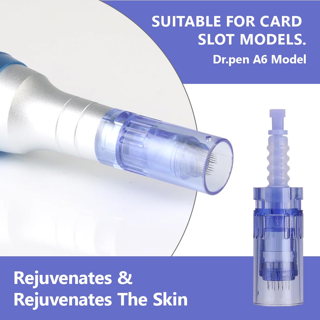 10 Stück 36 Pins Dermapen-Nadeln Ersatz Derma Pen Mikronadel, Nadelpatronen zur Electric Dermapen, Derma Pen Gerät (Bajonett)