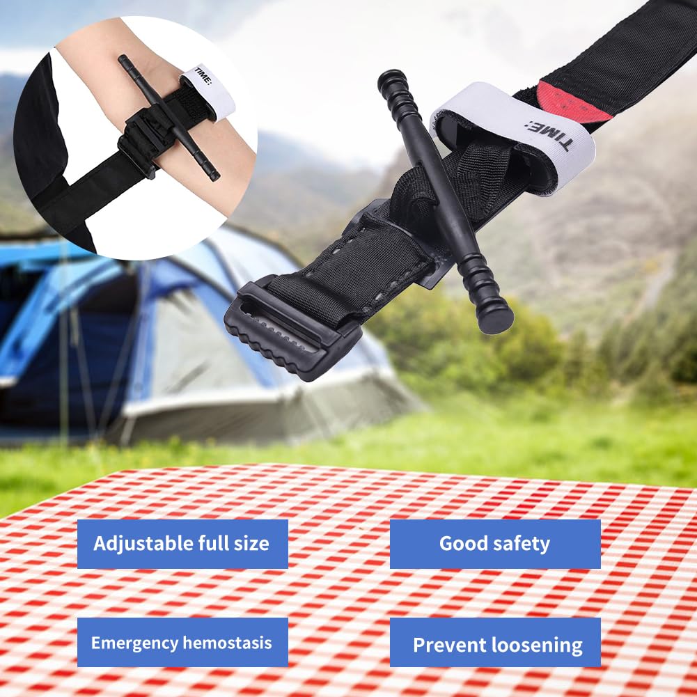 Tourniquet WUSJCOF – Kit De Secours Pour Chasse Et Randonnée, Garrot Ajustable, Nylon, Contrôle Des Hémorragies, Urgence