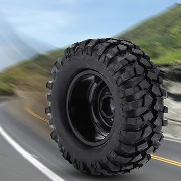 VGEBY Rubber Tires 4 Piece Set 1:10 Tyre Rubber Tires for Rock Crawler Off Road RC Remote Control Car Part#277 VGEBYG2QU79APE4
