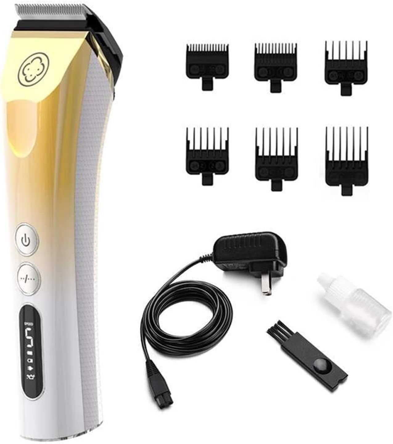 YUSIWOAL Hair Trimmer Professional Hair Clipper, Rechargeable Hair Clipper, Cordless Hair Clipper for Men, Barber Shop Trimmer Hair Care and Styling(Ivory)