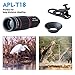 APEXEL Cell Phone Lens Universal 18X Optical Zoom Lens Manual Telescope Lens with Clamp for iPhone Samsung and most Android Smartphones