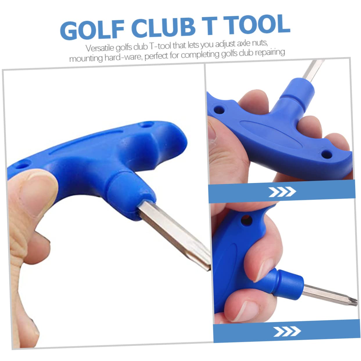 TOYANDONA 5 Sätze Teiliges Golf Club Werkzeug Leichter T Förmiger Schraubenschlüssel Für Golfer Vielseitiges Reparaturwerkzeug Für Achsmuttern Und Befestigungsschrauben Für 2 Stücke * 5
