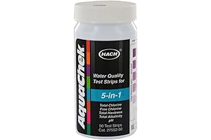 Hach 2755250 5 in 1 Water Quality Test Strips