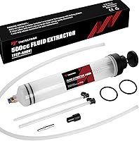Vista 9 de Thorstone Bomba Manual de Extractor de Líquido Automotriz de 200cc, Jeringa de Cambio de Aceite con 2 Tubos de Succión de PVC de 22cm