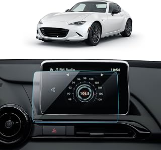 Car Screen Protector for Mazda MX-5 Miata (Sport/Club/Grand Touring) 2016-2023 Accessories Navigation Touchscreen Protector Film Tempered Glass HD Clear Anti-Glare 7''