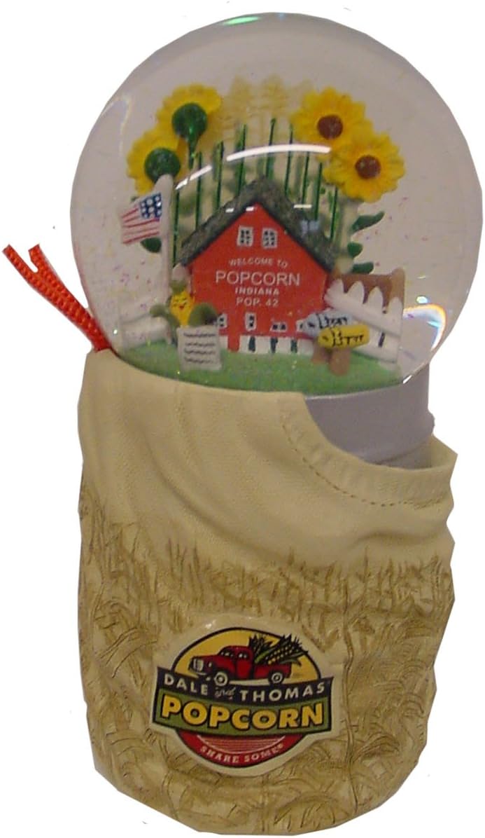 Dale and Thomas Popcorn Glitter Globe