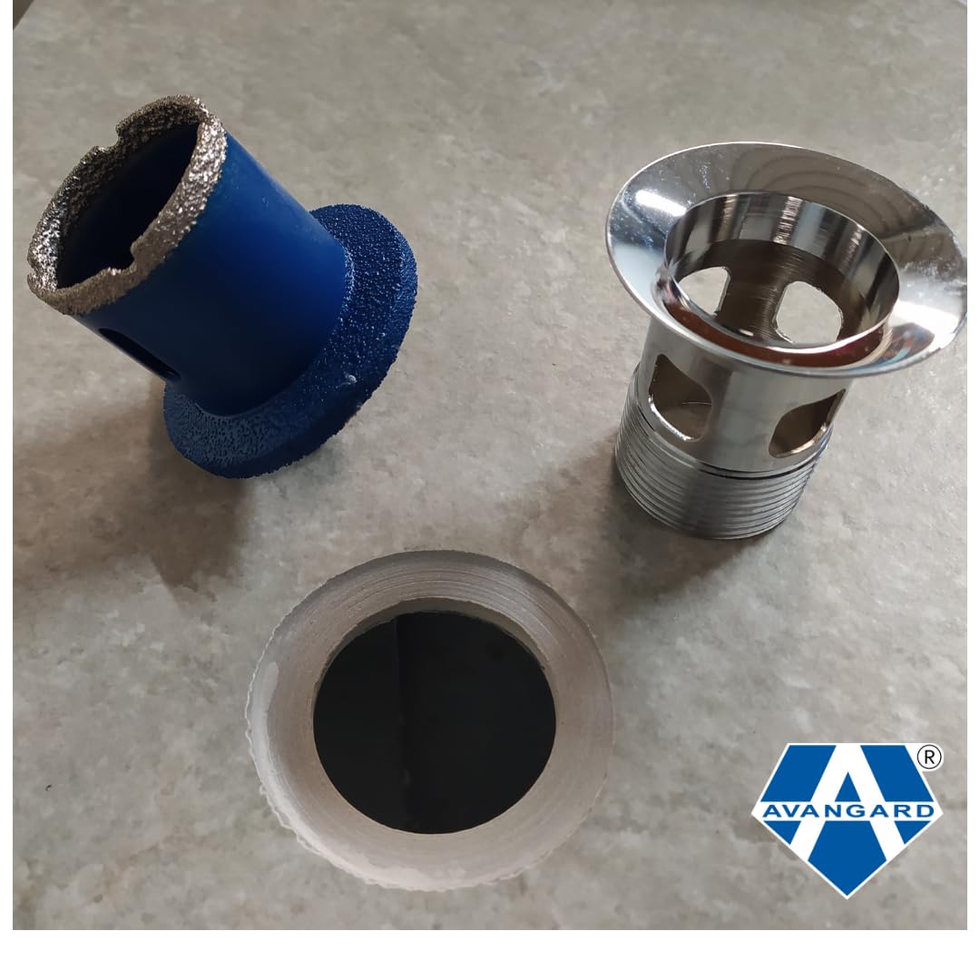 AVANGARD Svasatore diamantato professionale 45 mm - AC456501 - Fresa conica di alta qualità per fori Lavello e piletta - ideale per gres porcellanato, marmo e granito - finitura precisione Top