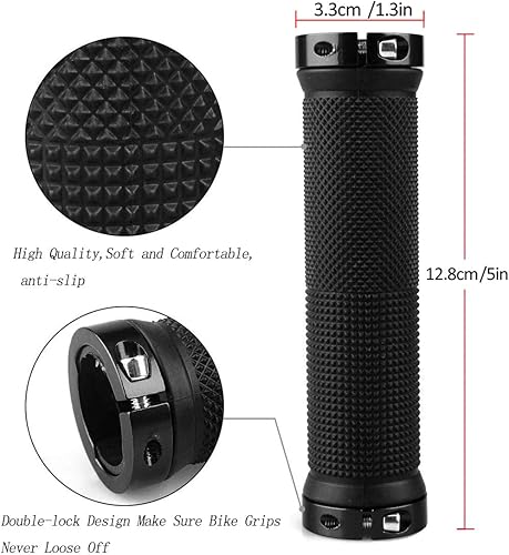 Miniatura 2 de PLATT Agarres de manillar de bicicleta, agarres de goma coloridos para bicicleta BMXMTB