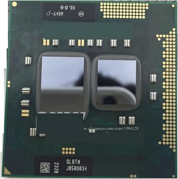 CPU Original c I7-640M Processor 4M Cache, 2.8GHz3.46Ghz, I7 640M, SLBTN TDP 35W PGA988 Laptop CPU Compatible HM55 HM57 QM57 Processing Unit