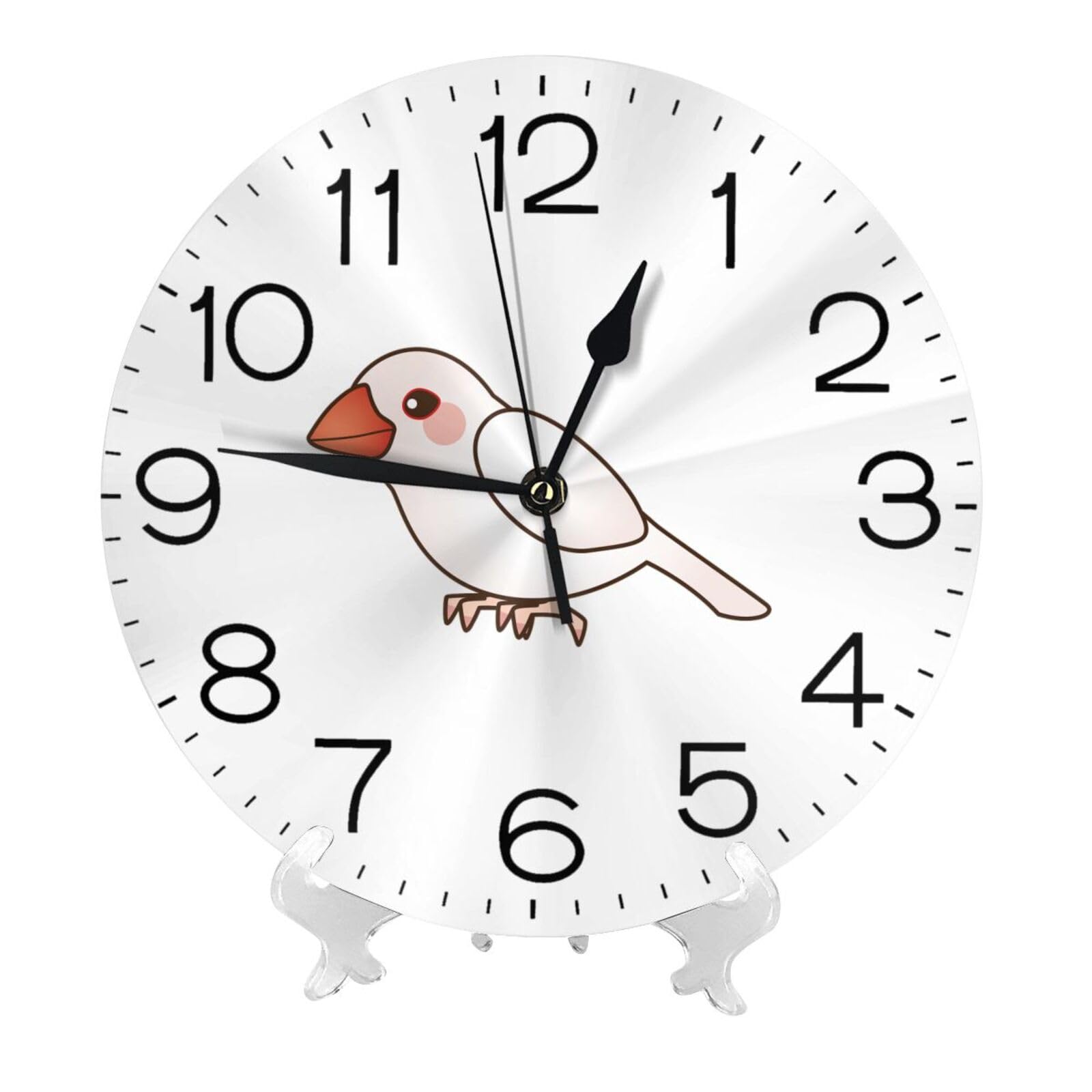 Amazon.co.jp: 白文鳥 ブンチョウ 掛け時計 おしゃれ 北欧 壁掛け時計