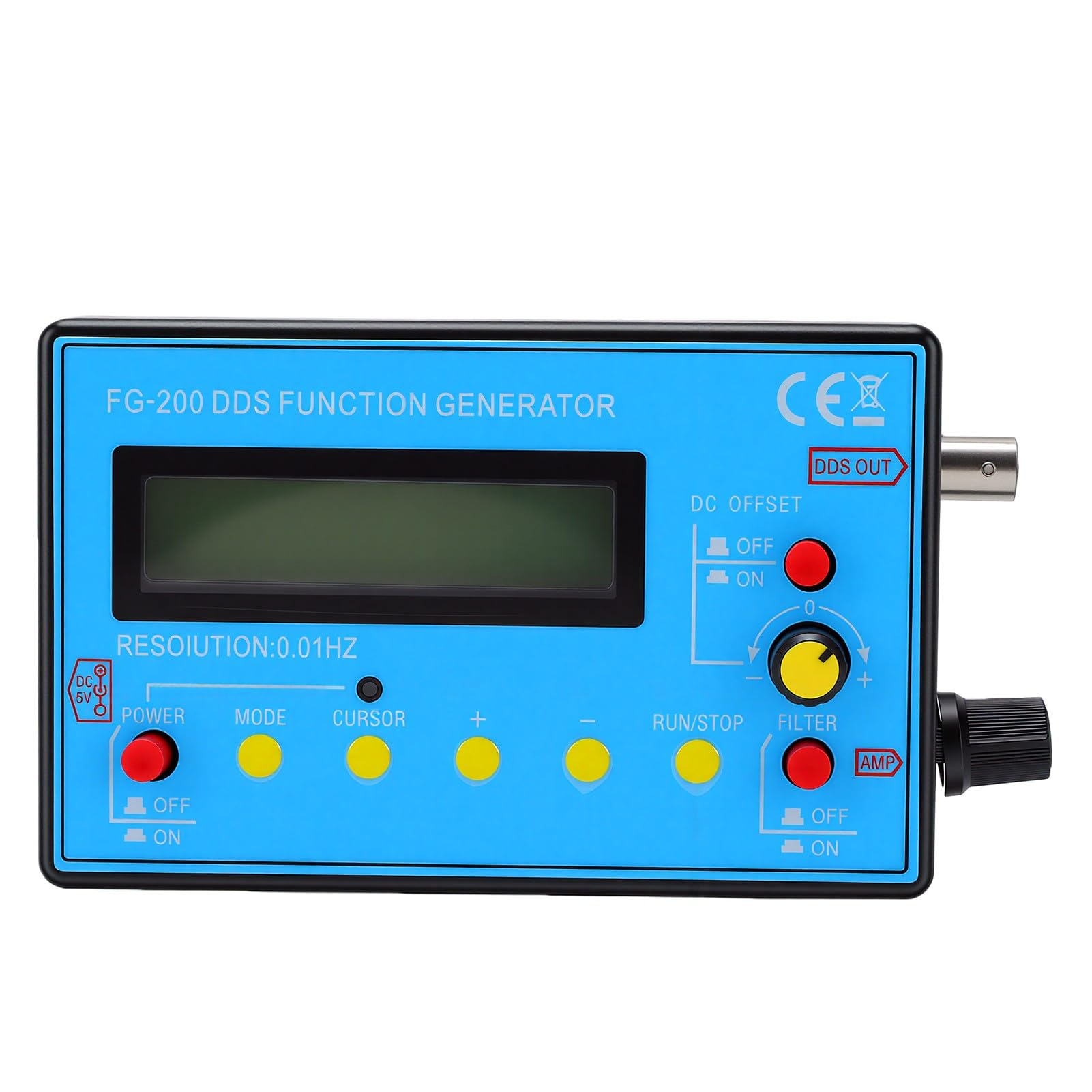 Zunate DDS Generador de Señal de Función 0.01Hz a 500kHz Frecuencia