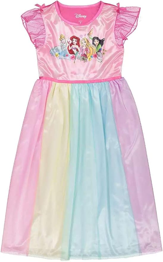 Disney Girls' Nightgown, Soft & Cute Pajamas for Kids