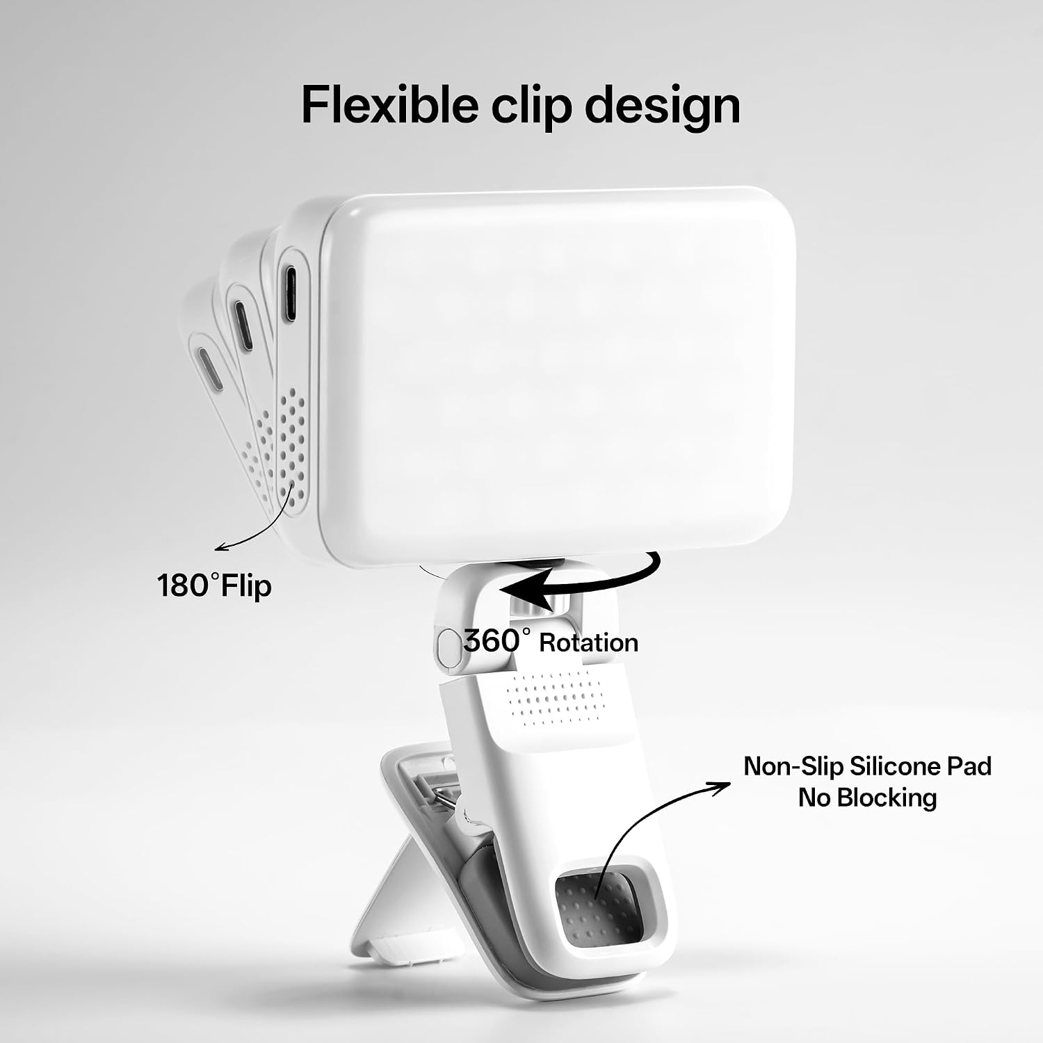 Viltrox Z05 RGB Video Light Portable LED Selfie Light with Clip for Phone Camera Laptop Tripod, 2000mAh USB-C CRI＞97 2800-6800K App Control Dimmable for Photography TikTok YouTube Vlog Live Streaming