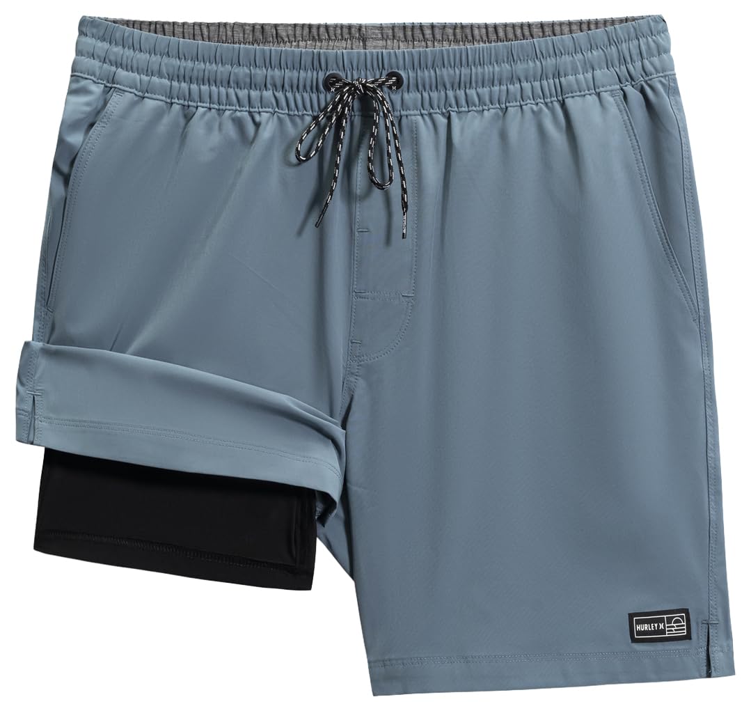 United Legwear & Apparel Europe B.V. Traje de baño para Hombre Solid Volley, Azul/marrón, XL