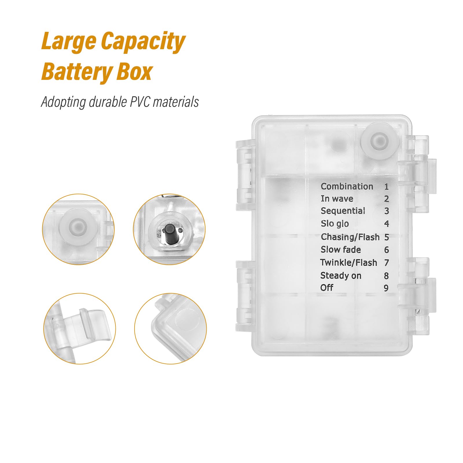 Ariceleo Luci di Fata a LED 5m con Vite Artificiale, 2 Pack Alimentazione a Batteria con Timer, Scintillio & Telecomando, 8 Modalità di Illuminazione, per Interni, Ideale per Natale, Matrimoni, Feste