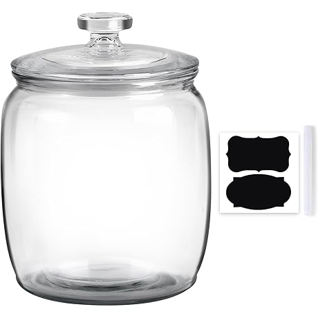 Stunning Glass Candy Jar with Lid, the Epitome of Pantry Organization
