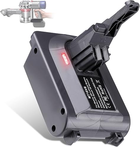 Miniatura 8 de EID Adaptador V8 para batería Dyson V8, para batería Makita de 18 V, compatible con Dyson V8 Series Animal Absolute V8 Fluffy inalámbrico Stick y