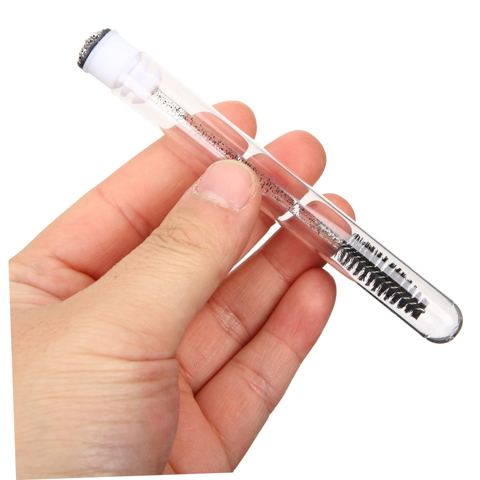 IWOWHERO Ergonomic Lash Mascara Brush Applicators 10pcs Girl Makeup Brush Set with Empty Mascara Tubes Beauty Tools