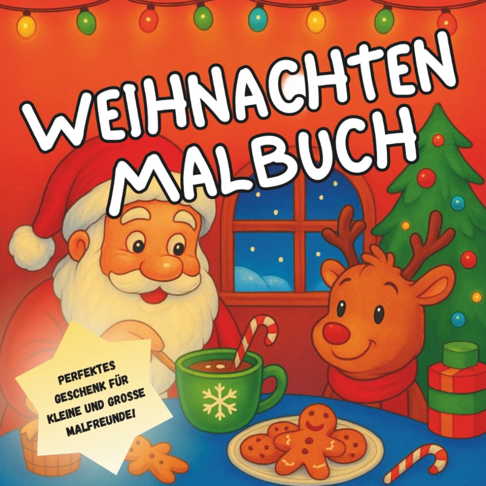 Weihnachten Malbuch: Weihnachtliches Malbuch, Geschenkbuch für Erwachsene, Teenager und Kinder