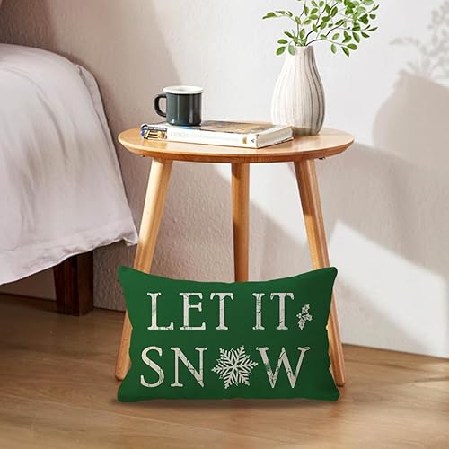 Miniatura 2 de Juego de 2 fundas de almohada lumbares para vacaciones de invierno, decoración navideña de casa de campo, decoración de bienvenida para el hogar, 12