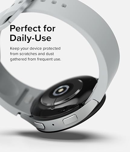 Miniatura 6 de Ringke Estilo de bisel elegante marco de acero inoxidable compatible con Samsung Galaxy Watch 6 funda (1.575 pulgadas), protector antiarañazos,