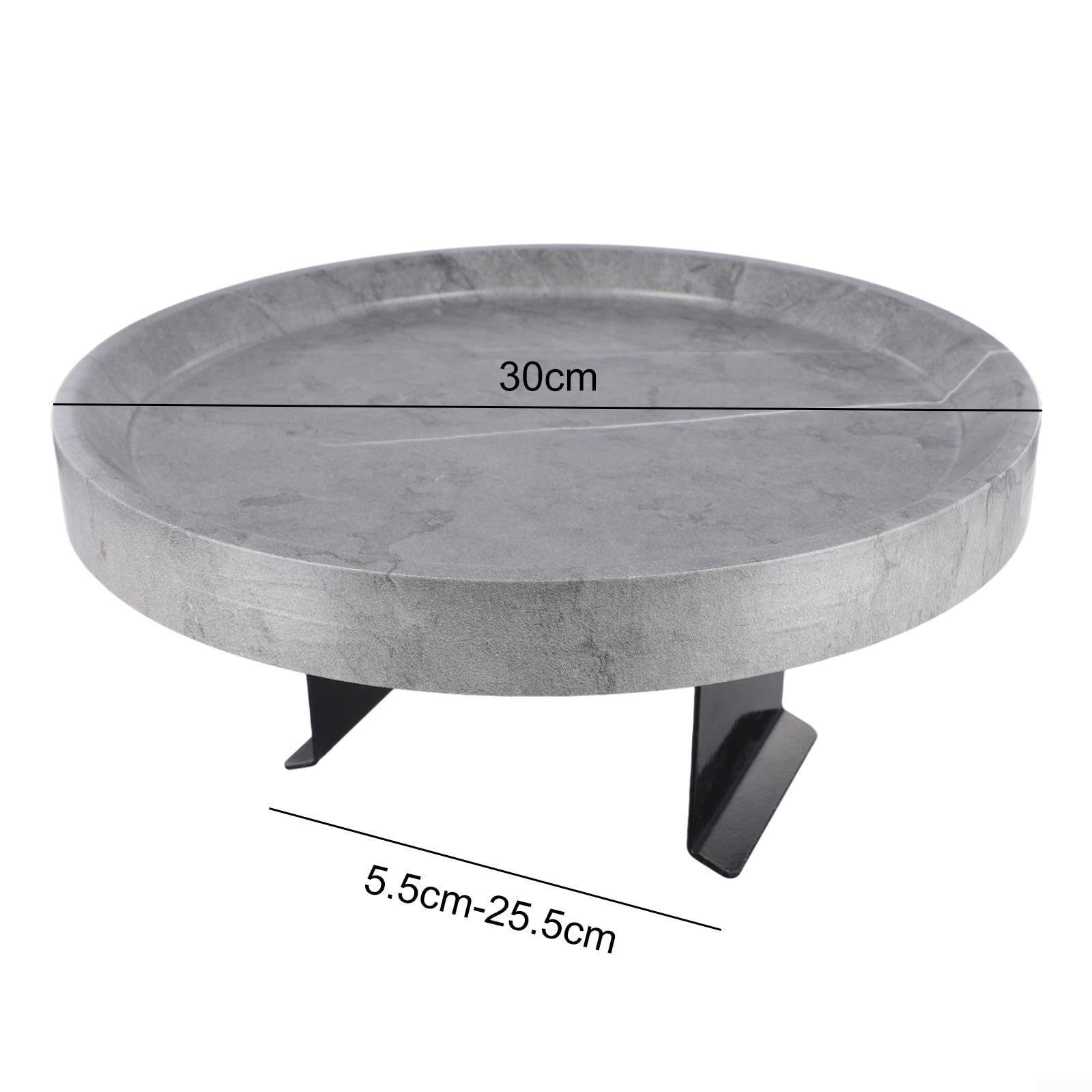 Tavolino in legno di dimensioni comode per la maggior parte dei divani, perfetto per gustare le tue bevande preferite (grigio)