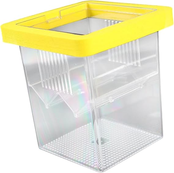 Breeding Box for Fish Tank | Floating Small Acrylic Multi-functional Incubator - Fish Tank Breeder Box - for Isolation Quarantine Floating Hatching Guppy Shrimp Turtle Betta Seawater Home