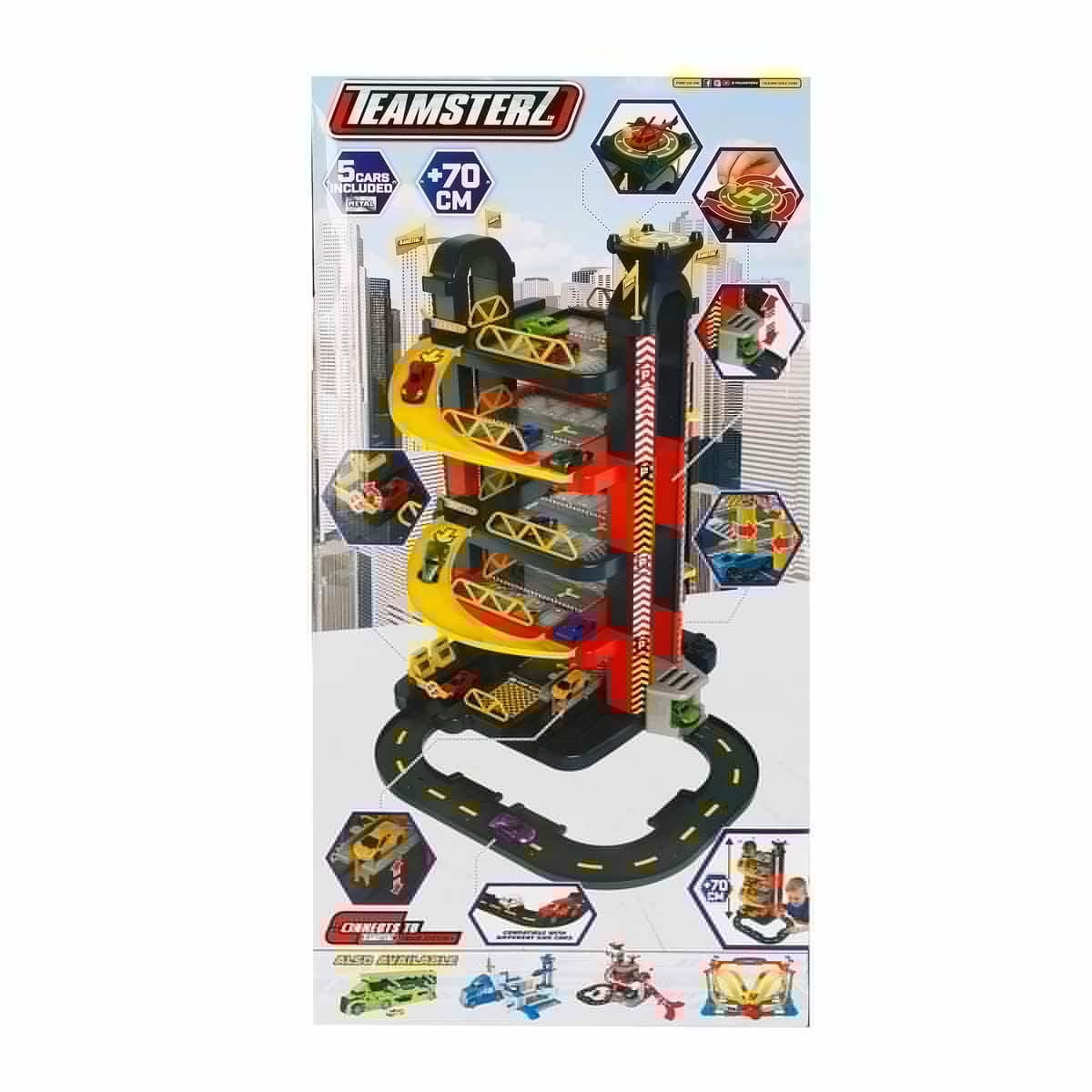 CYPBRANDS Teamsterz 1416467 Torre Garaje con 15 Coches