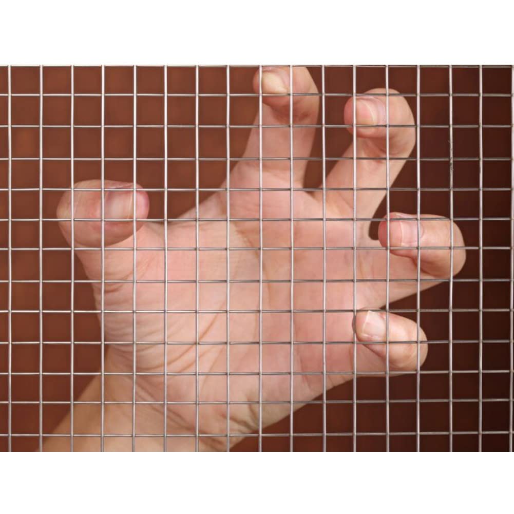 Rotolo di rete metallica saldata in acciaio inossidabile, resistente, per recinto per polli e cani (1,2 x 5 m, 1 9 x 9 mm)