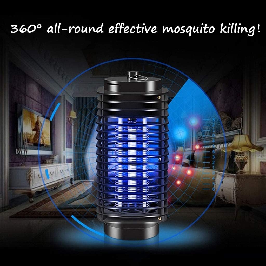 TEmkin Lampada antizanzare con Trappola per zanzare, Lampada elettrica antizanzare, Lampada antizanzare a LED per Controllo Trappola antizanzare da Campeggio silenziosa per Interni ed Esterni